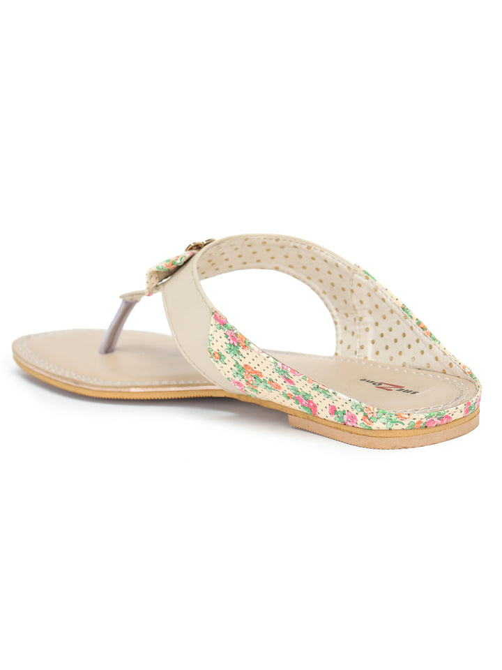 Shezone Women Cream Flats