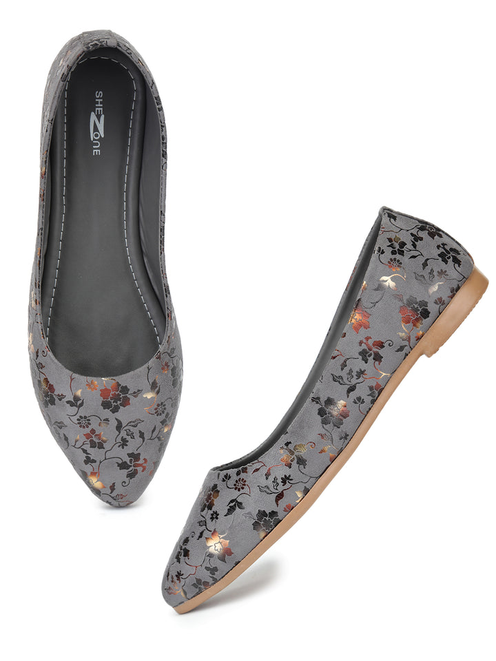 Shezone Women Grey Flats