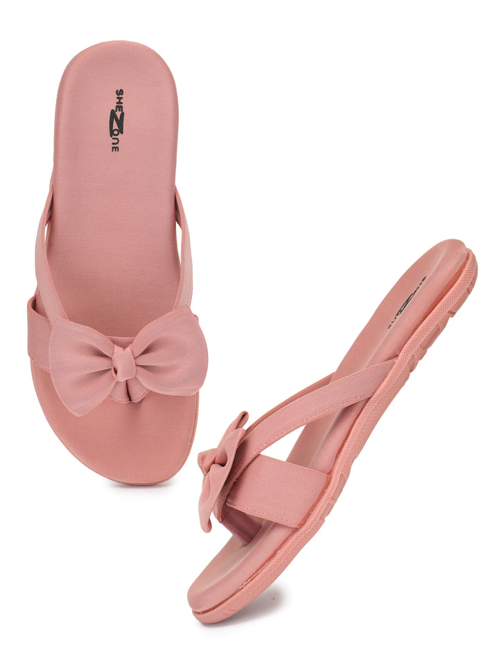 Shezone Women Peach Flats