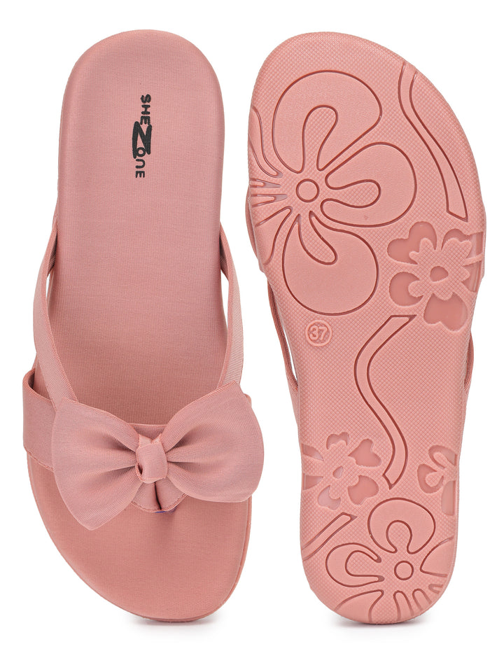 Shezone Women Peach Flats