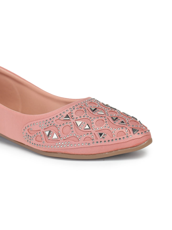 Shezone Women Peach Flats
