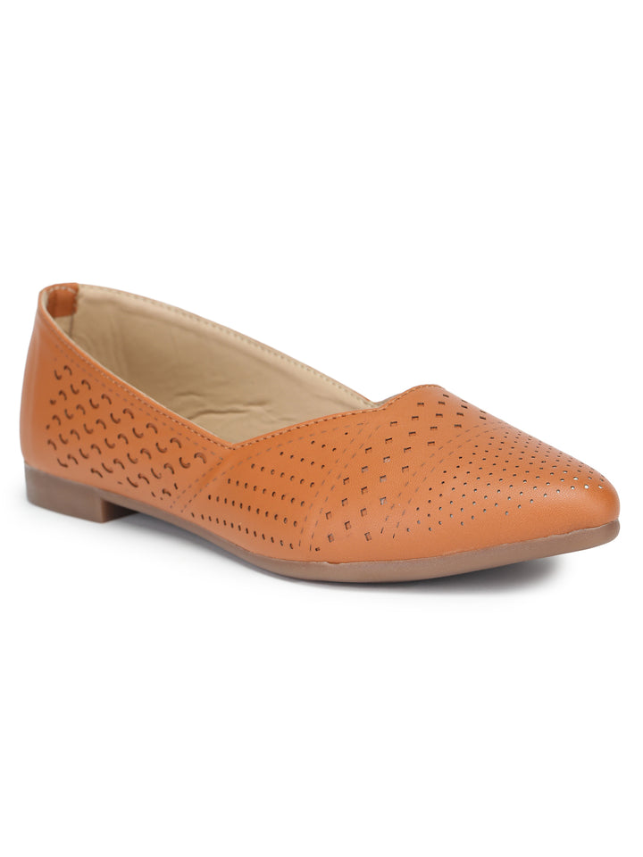 Shezone Women Tan Flats