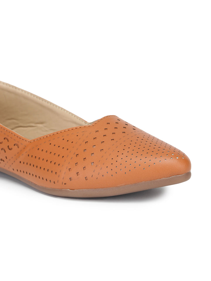 Shezone Women Tan Flats