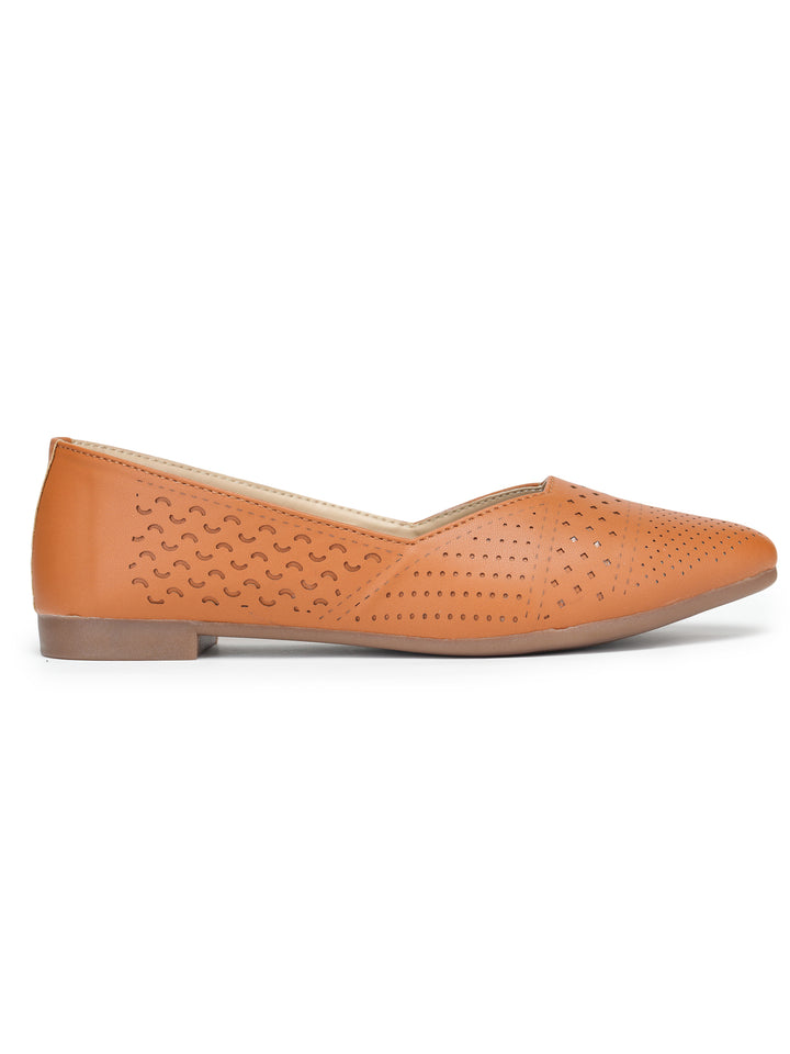 Shezone Women Tan Flats