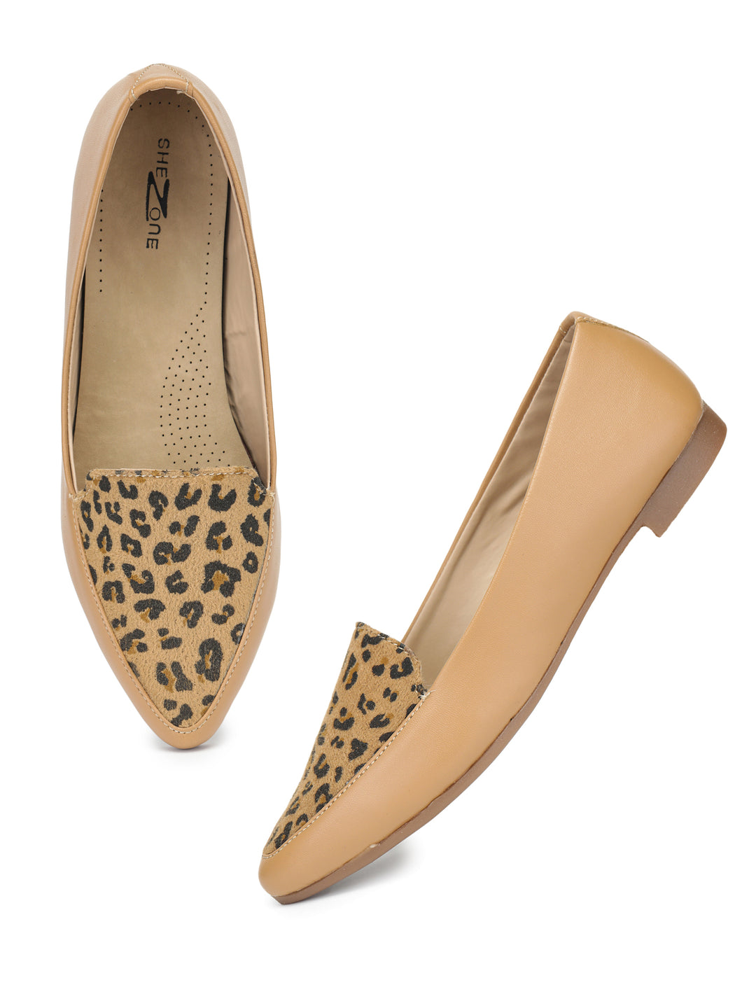 Shezone Women Beige Flats