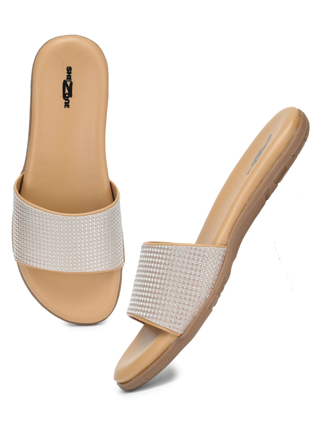 Shezone Women Beige Flats