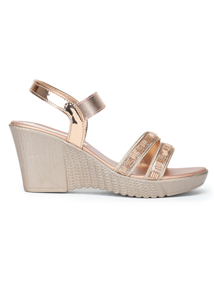 Shezone Women Rose Gold Heels