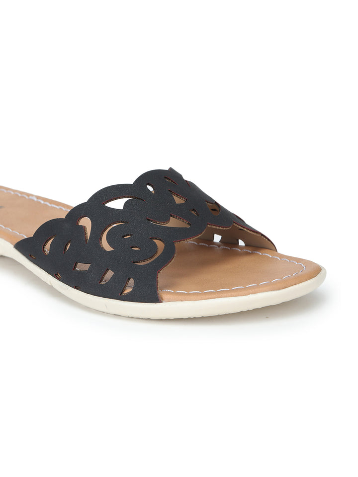 Shezone Women Black Flats