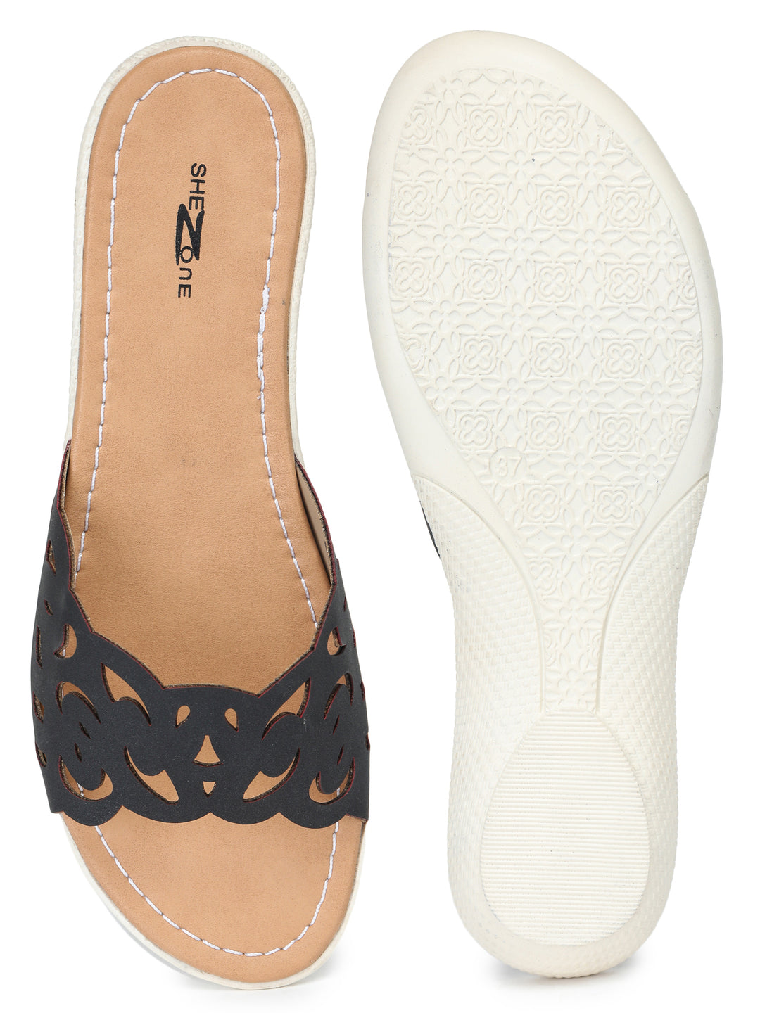 Shezone Women Black Flats