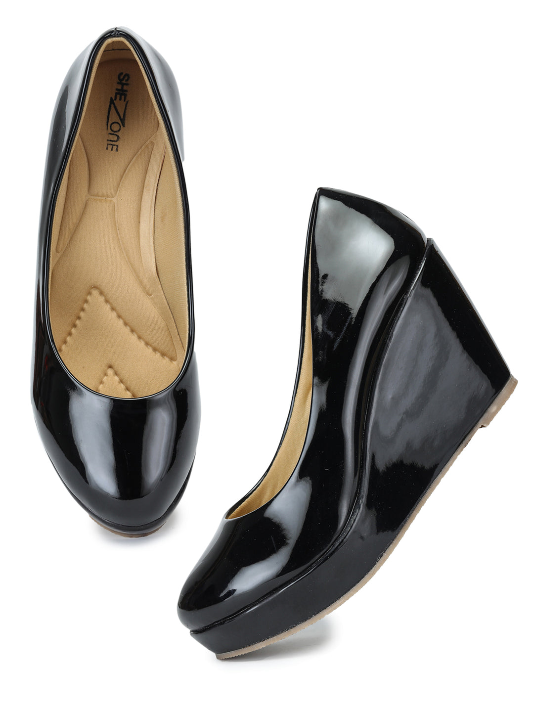 Shezone Women Black Heels