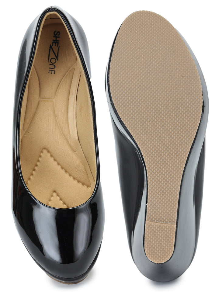 Shezone Women Black Heels
