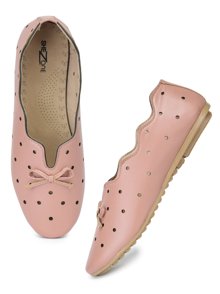Shezone Women Peach Flats