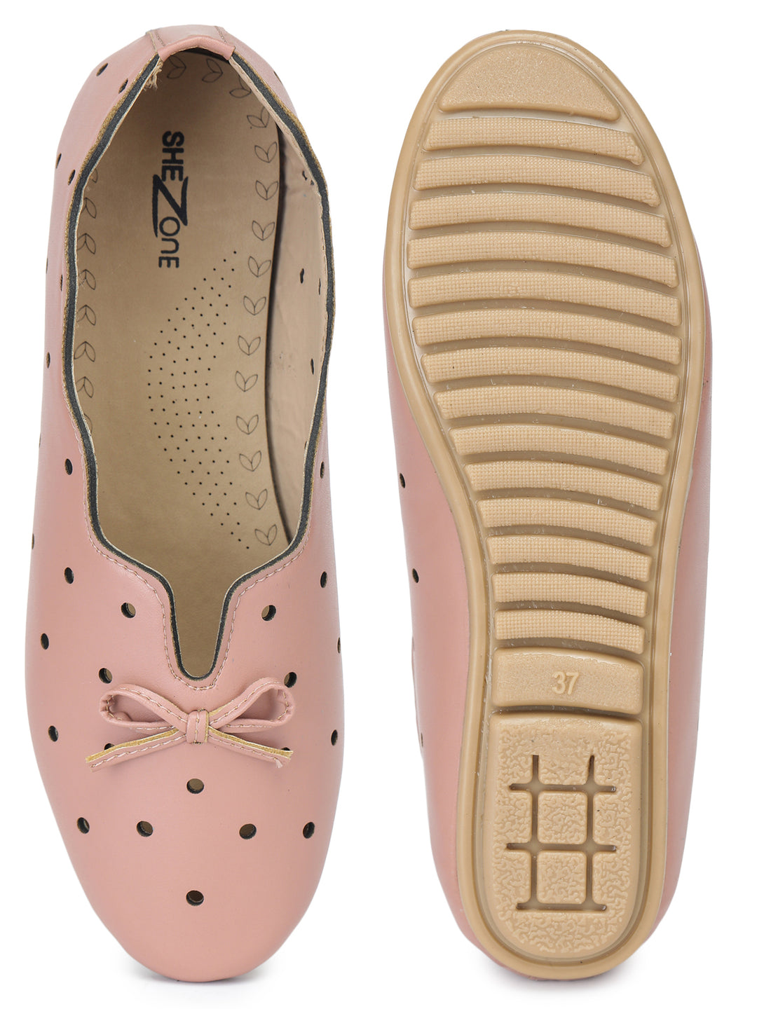 Shezone Women Peach Flats