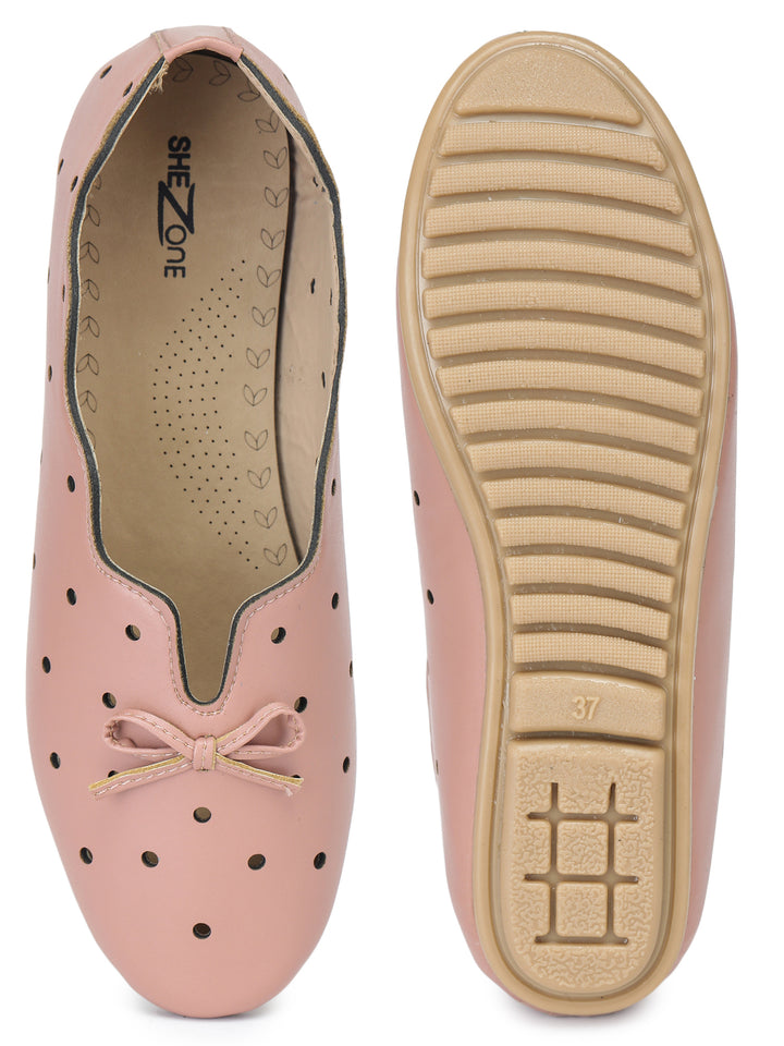 Shezone Women Peach Flats