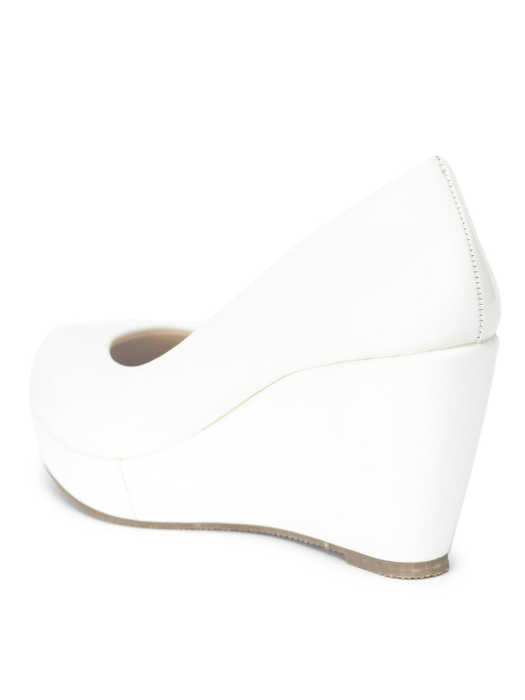 Shezone Women White Heels