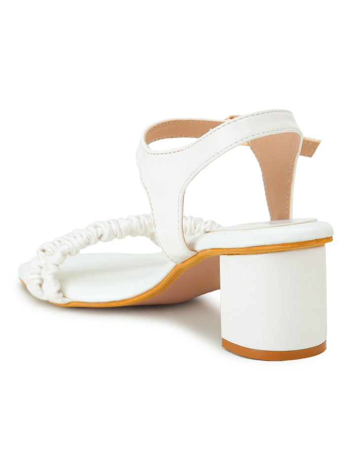 Shezone White Women Heels