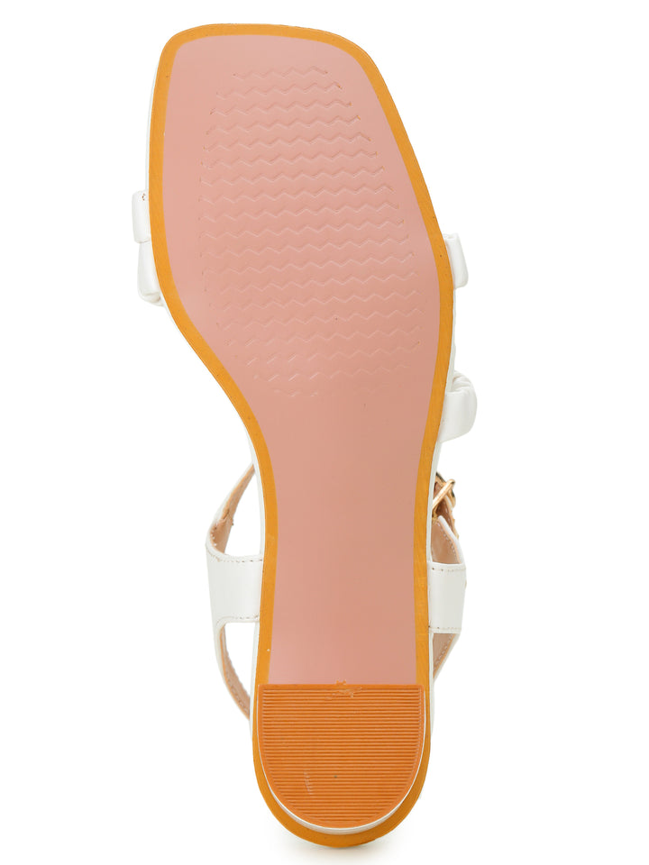 Shezone White Women Heels