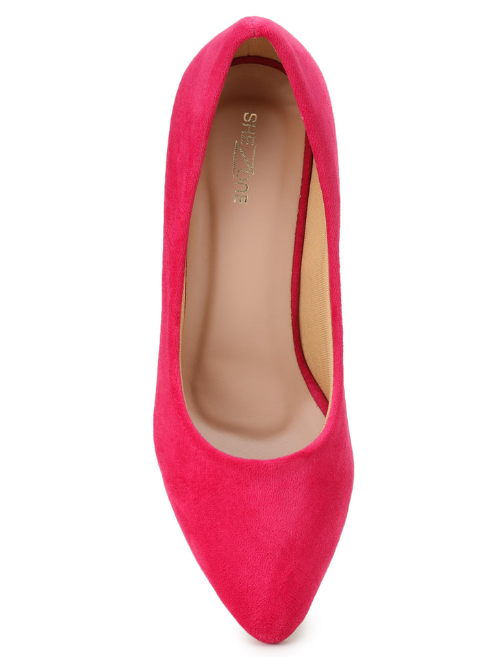 Shezone Pink Women Heels