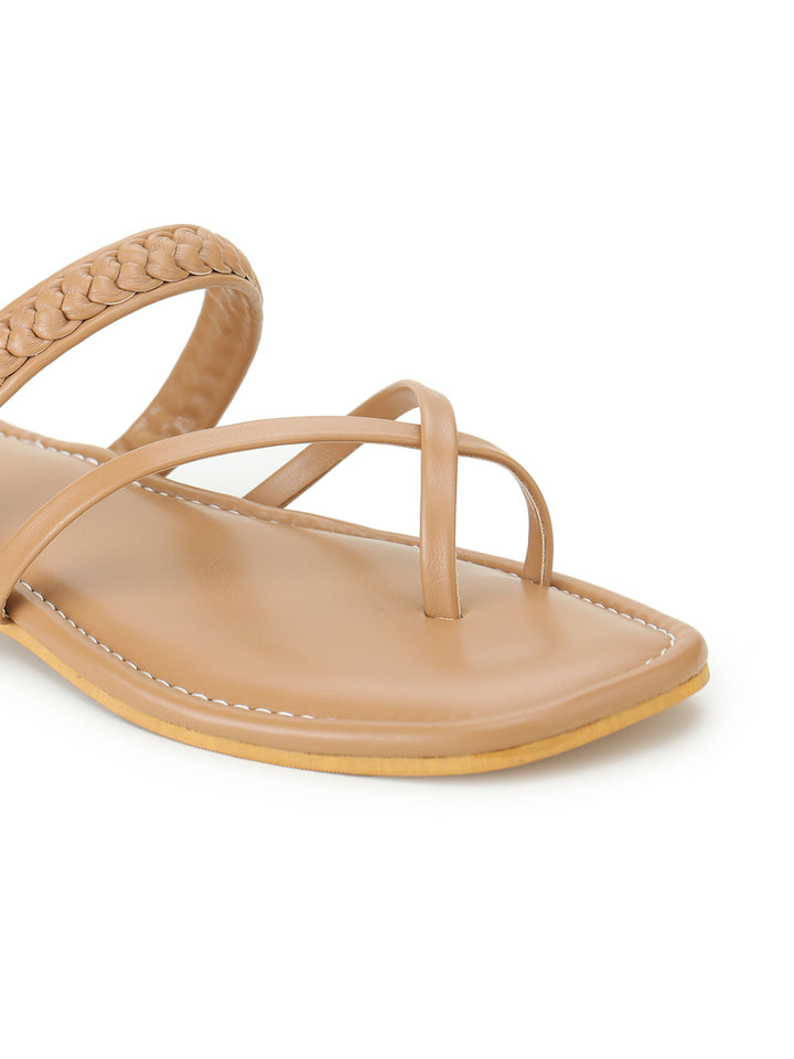 Shezone Beige Women Flats