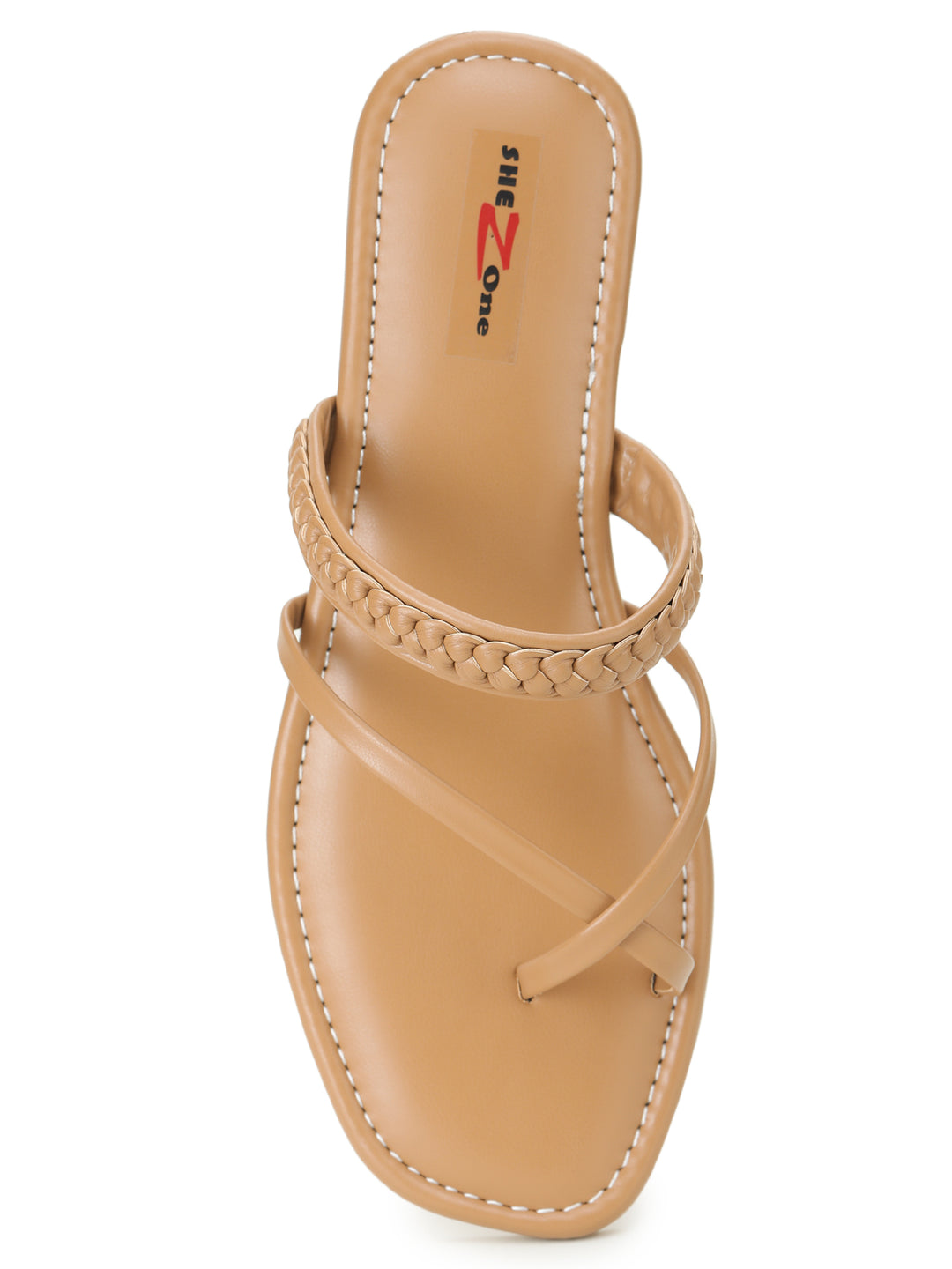 Shezone Beige Women Flats
