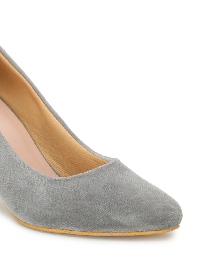 Shezone Grey Women Heels