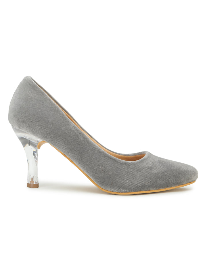 Shezone Grey Women Heels