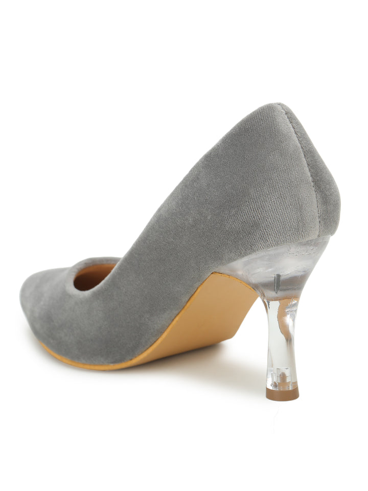 Shezone Grey Women Heels