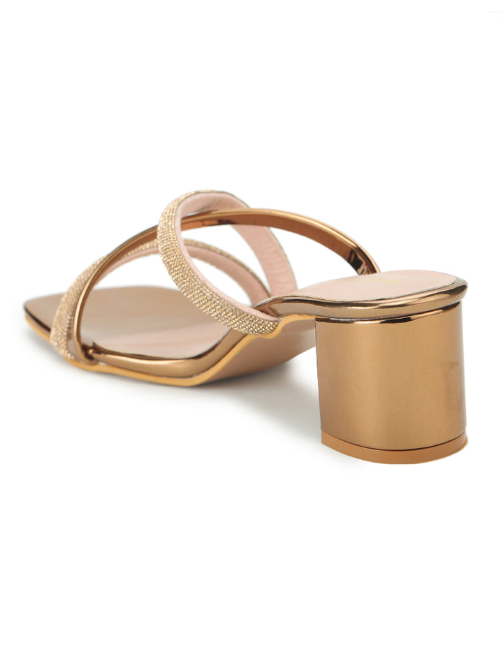 Shezone Copper Women Heels