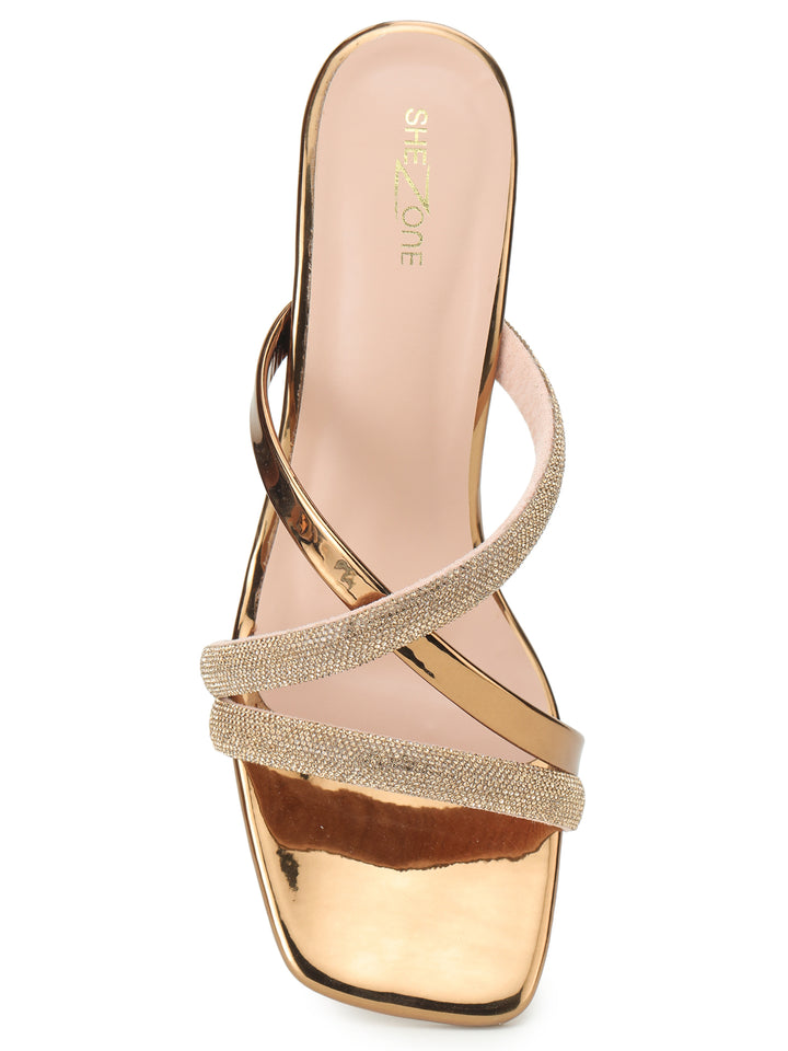 Shezone Copper Women Heels