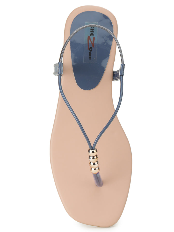 Shezone Blue Women Flats