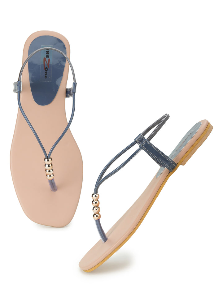 Shezone Blue Women Flats