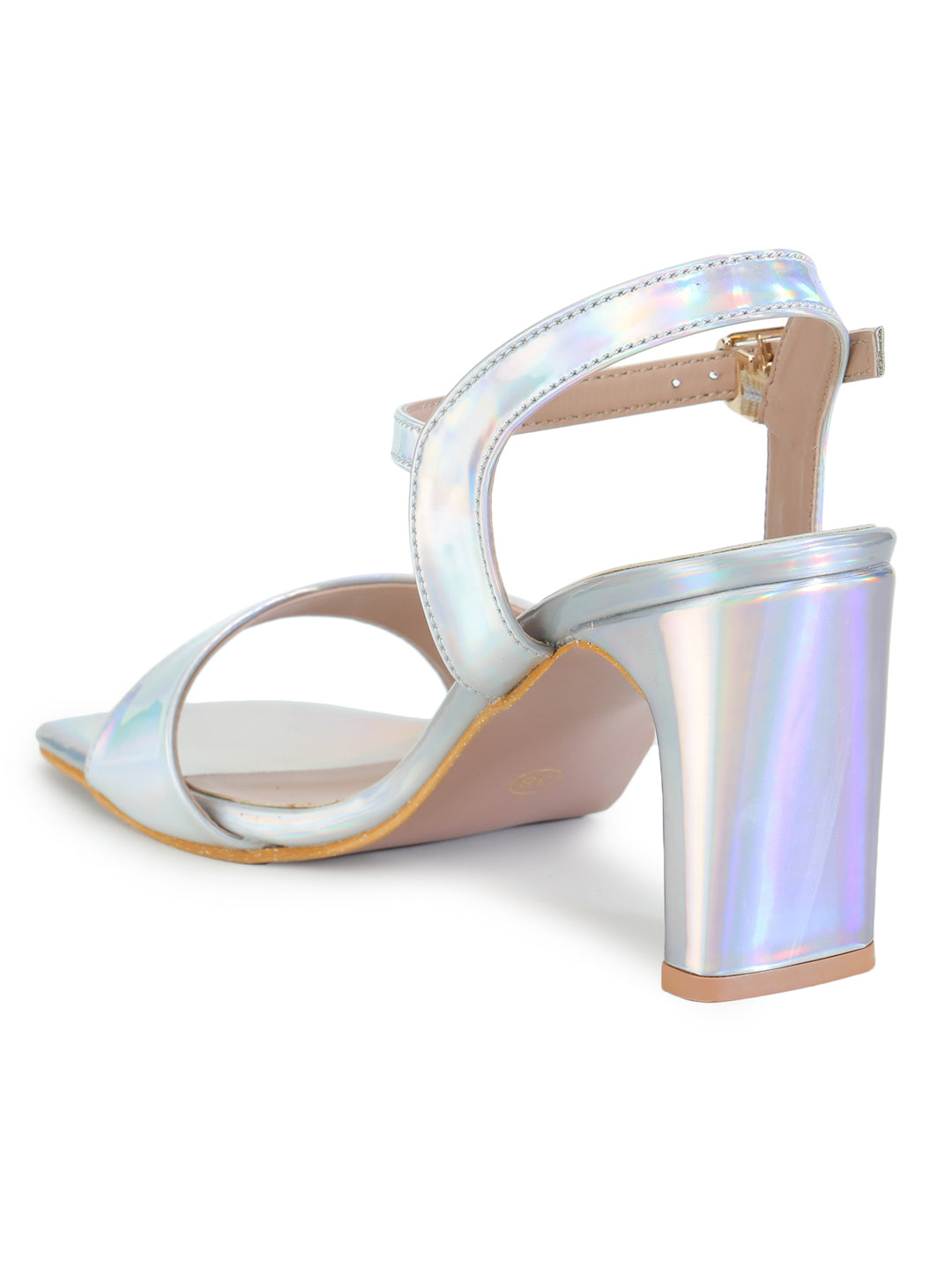Shezone Silver Women Heels