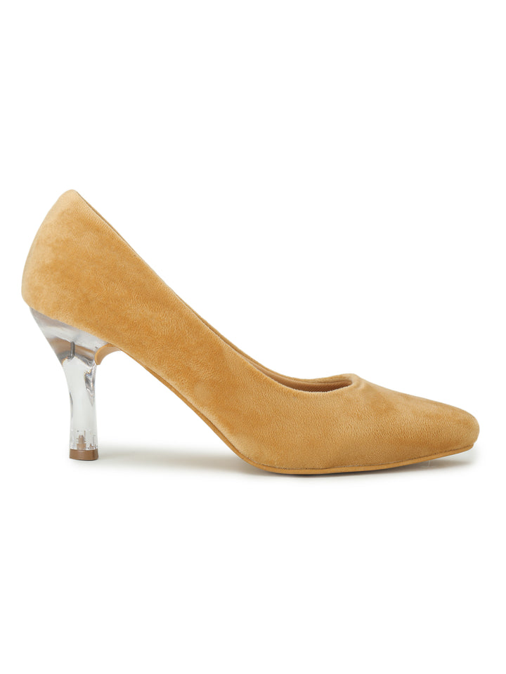 Shezone Mustard Women Heels