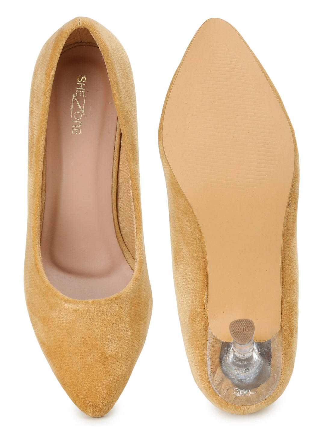 Shezone Mustard Women Heels