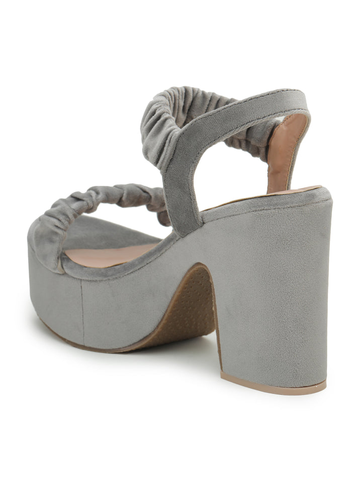 Shezone Grey Women Heels