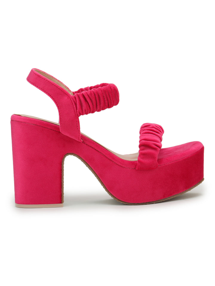 Shezone Pink Women Heels