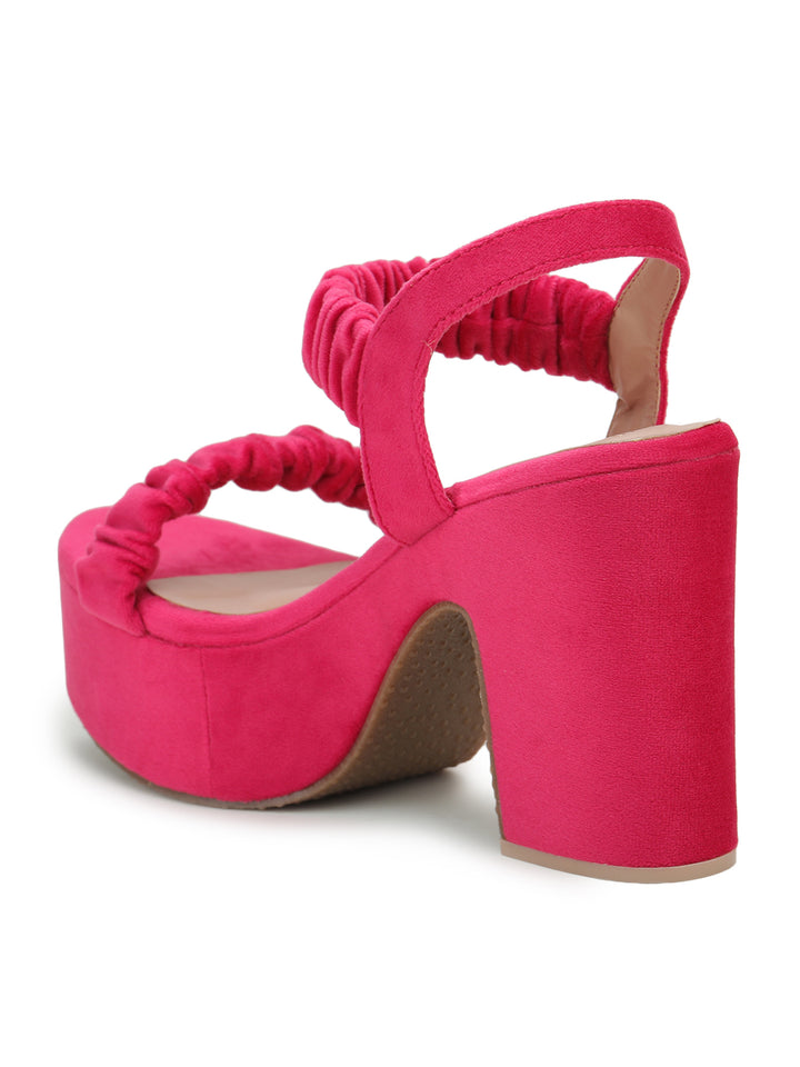 Shezone Pink Women Heels