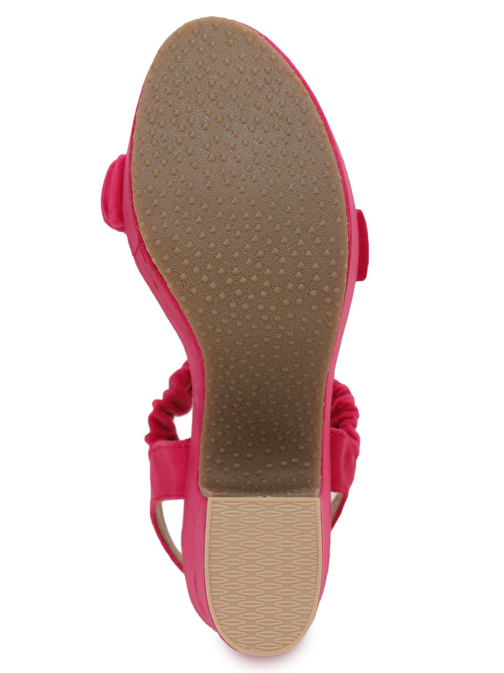 Shezone Pink Women Heels
