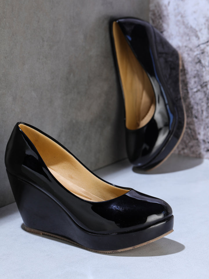 Shezone Women Black Heels