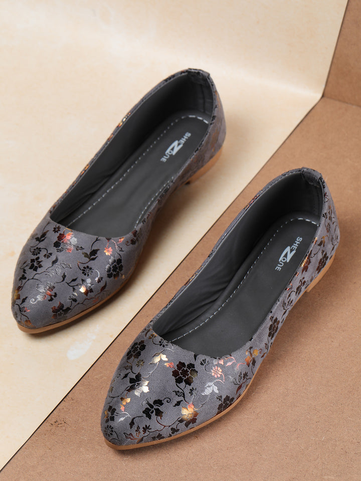 Shezone Women Grey Flats