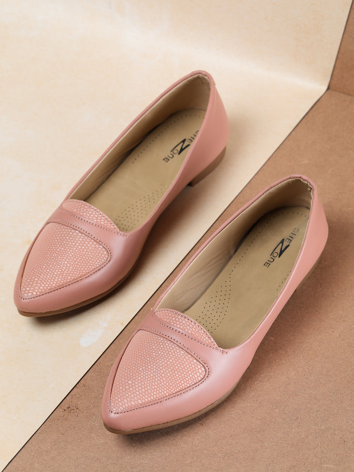 Shezone Women Peach Flats