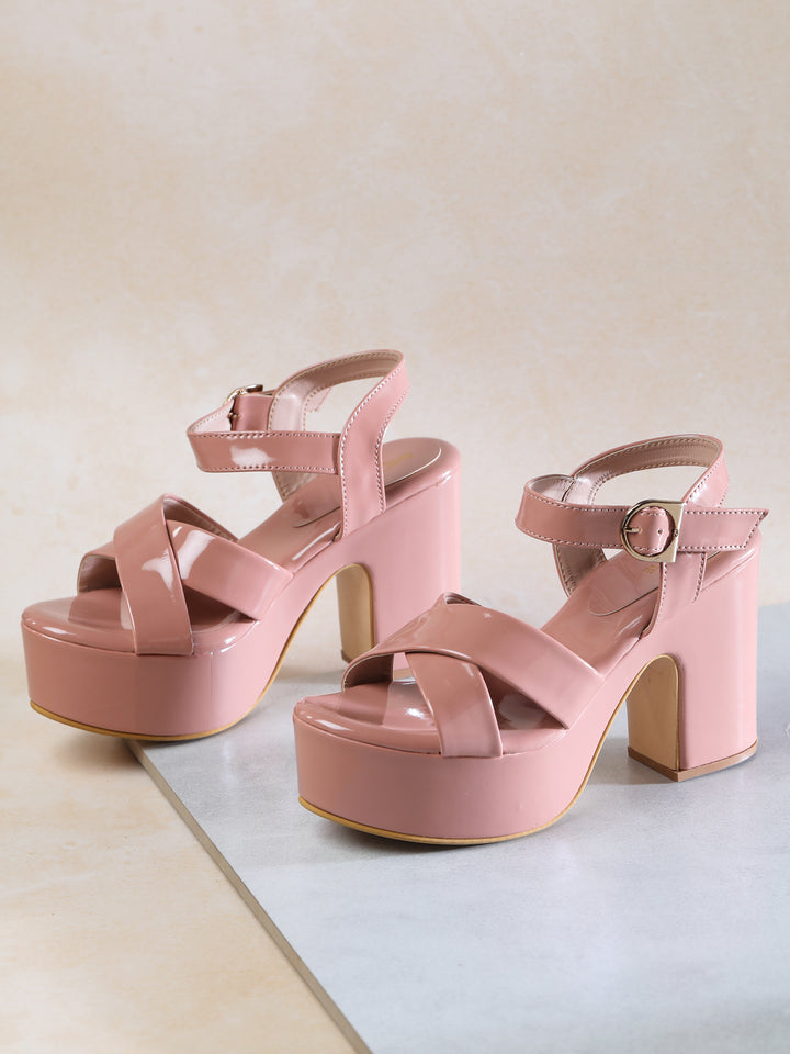 Shezone Women Peach Heels