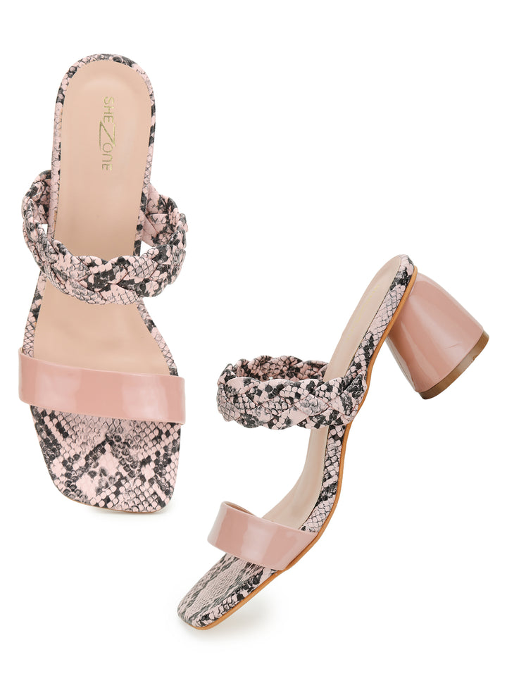 Shezone Pink Women Heels
