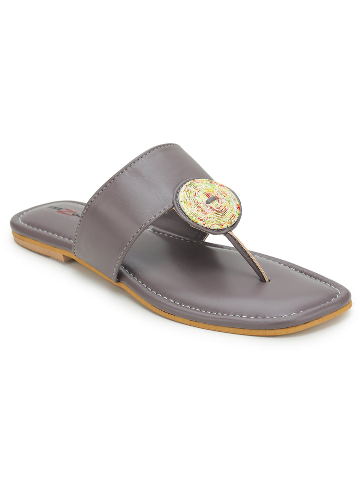 Shezone Grey Women Flats