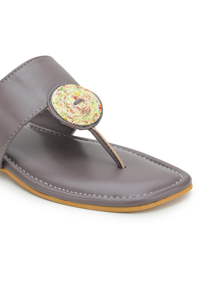 Shezone Grey Women Flats