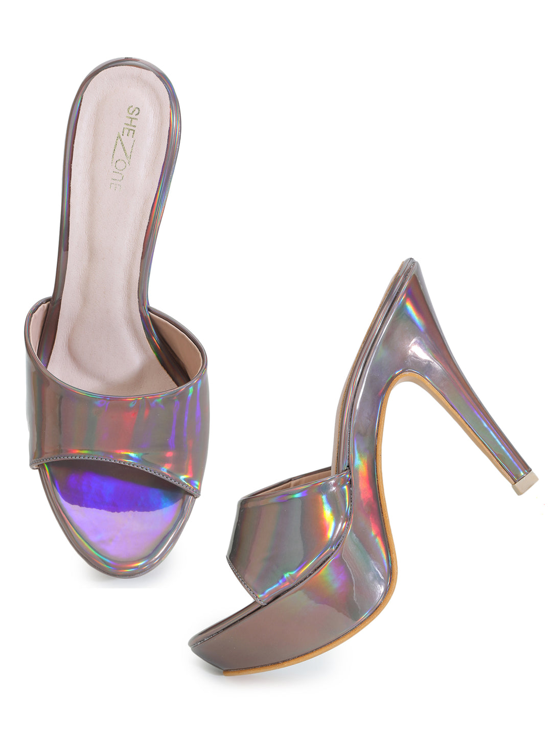 Shezone Grey Women Heels