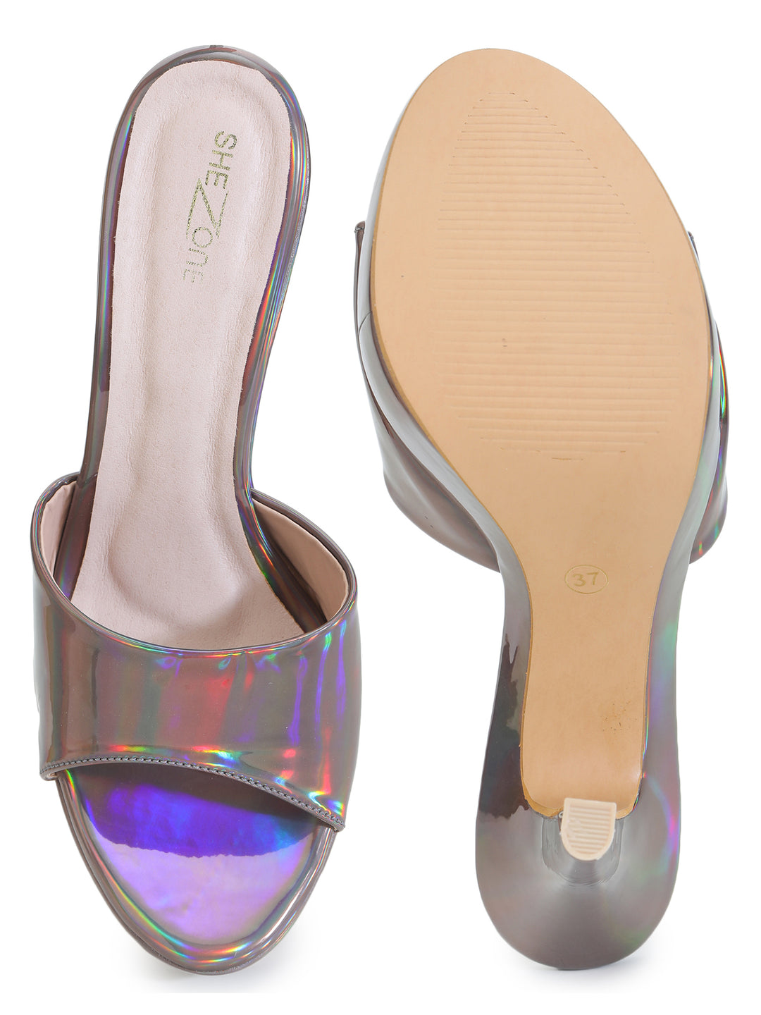Shezone Grey Women Heels