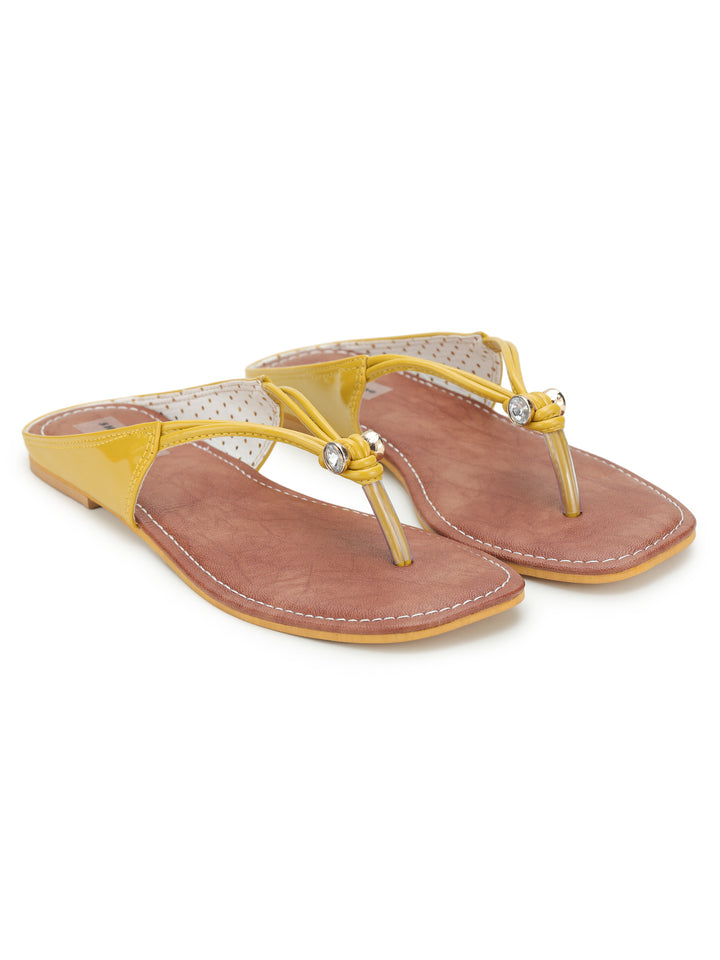 Shezone Mustard Women Flats
