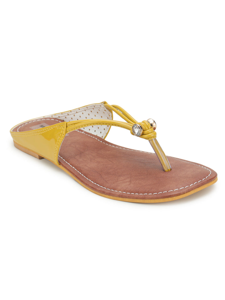 Shezone Mustard Women Flats