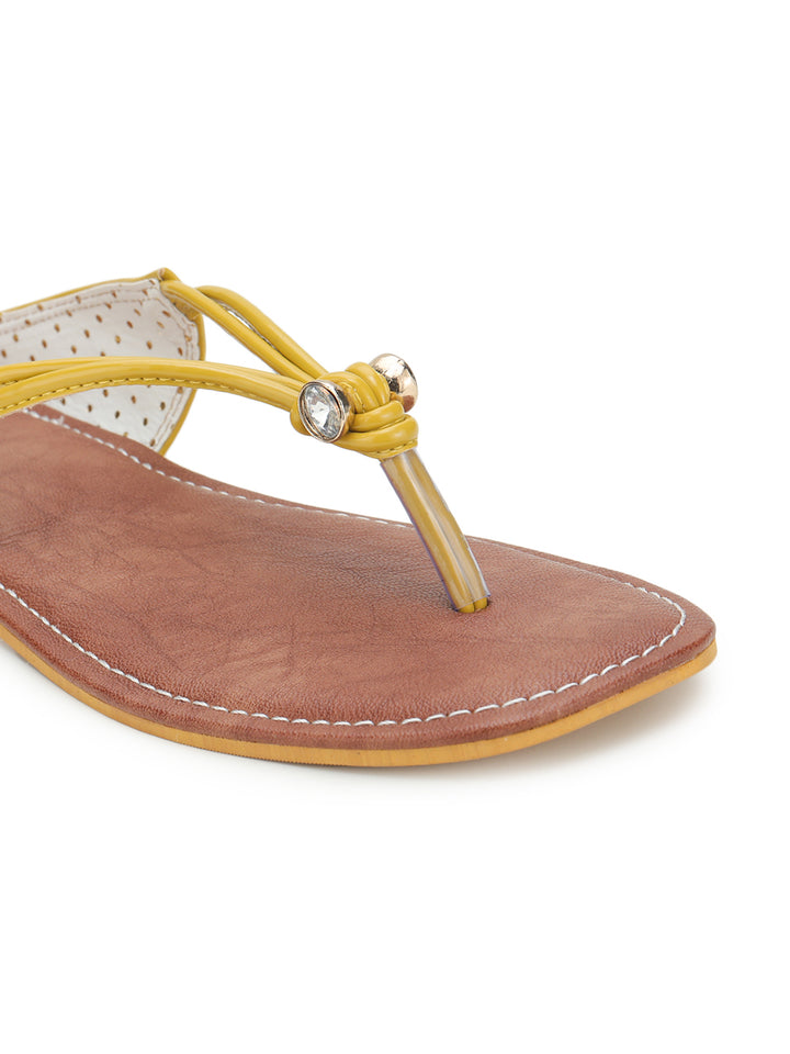 Shezone Mustard Women Flats